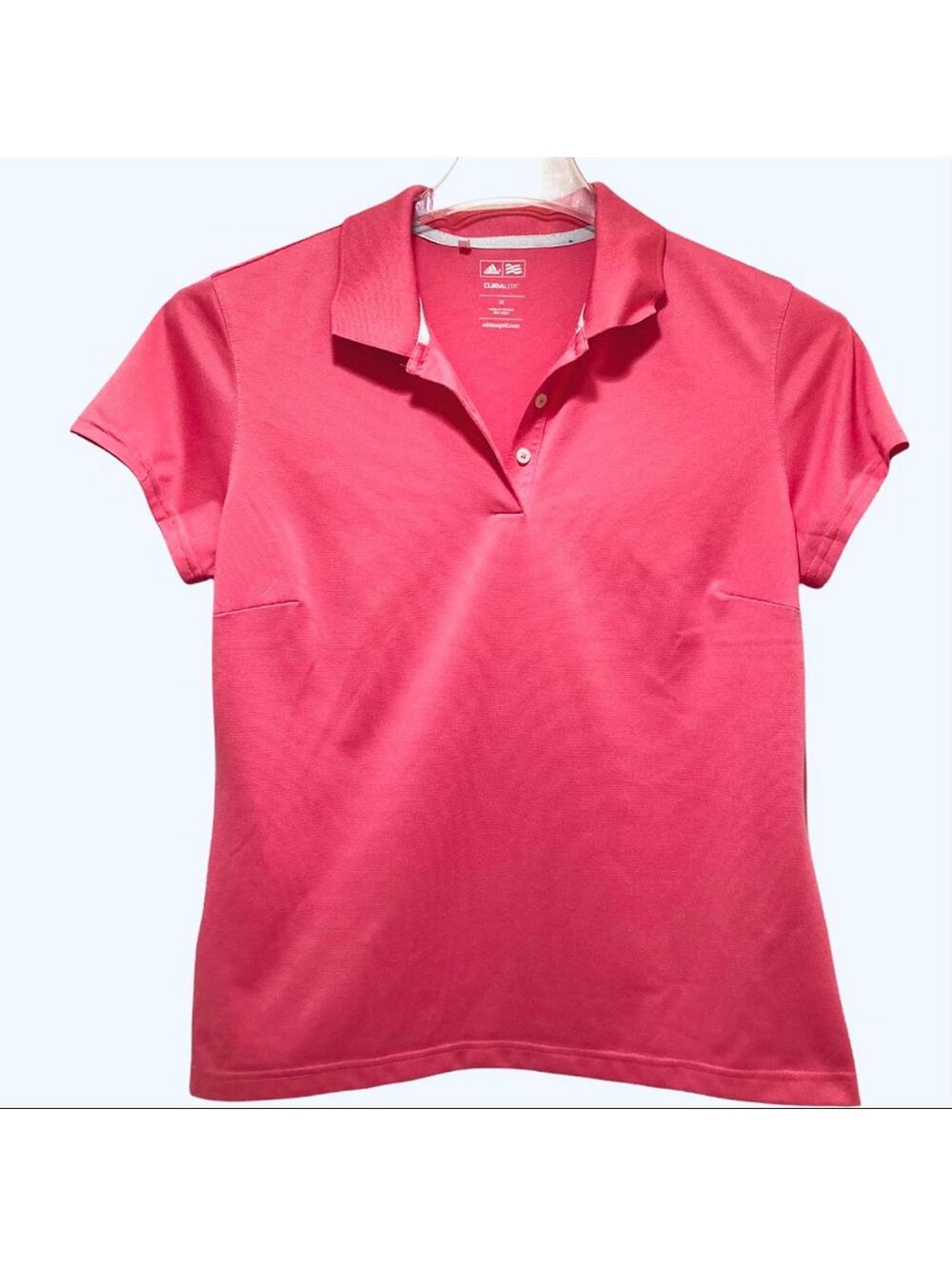 Adidas Climalite Golf Polo Shirt Bright Pink Lightweight Sports Women’s M
